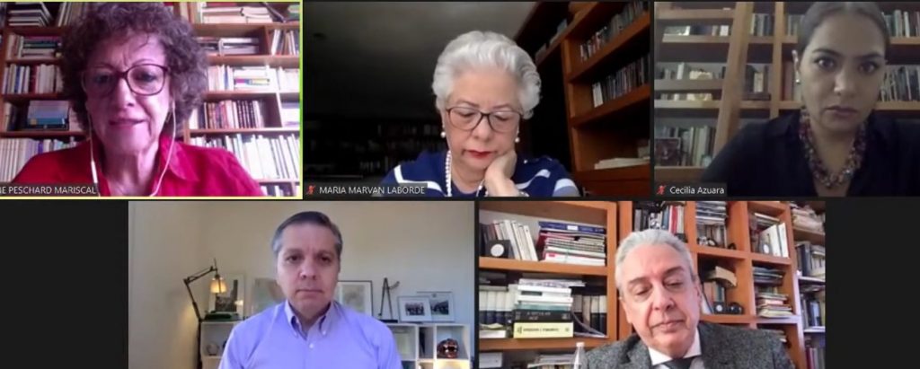 Captura de académicos y profesionistas hablando del voto de una ciudadanía informada