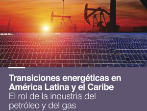 Gráfico sobre transición energética concon páneles solares