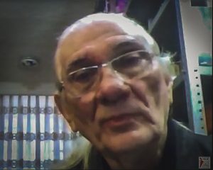 Captura de Waldo Leyva en conferencia en línea.