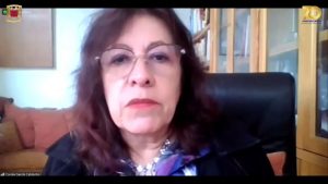 Captura de pantalla de la Doctora Carola García Calderón