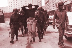 Escena de 1968. Foto: Gaceta UNAM, Suplemento No. 21, 2018