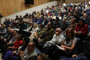 Público asistente en el auditorio Pablo González Casanova. Foto: José Luis Torales