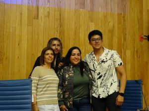 Verónica Romero, Carlos Meza, Silvia González y Jaime Pallares. Foto: Rosa Orozco.