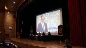 Mensaje del rector; Leonardo Lomelí da la bienvenida a la generación 2025. Foto: Omar García.