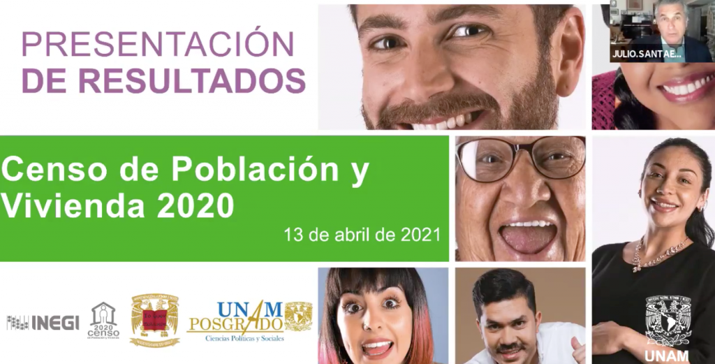 Banner presentando resultados del Censo de Población y Vivienda 2020