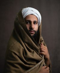 Retrato de hombre afgano