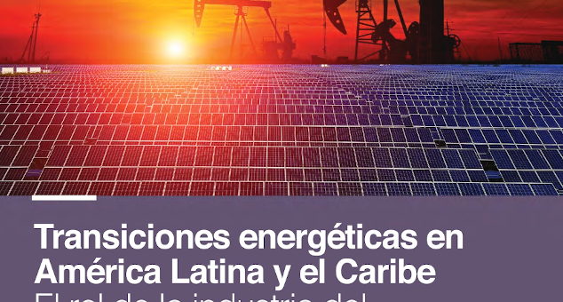 Gráfico sobre transición energética concon páneles solares